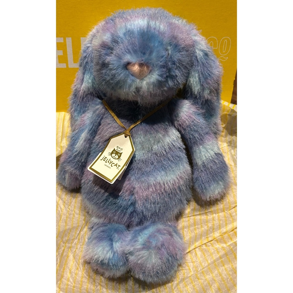 Jellycat Bashful Cerulea Luxe Bunny Selfridges Exclusive Plush NWT